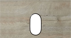 Акватон Столешница под раковину Лофт Фабрик 75 дуб эндгрейн – фотография-2